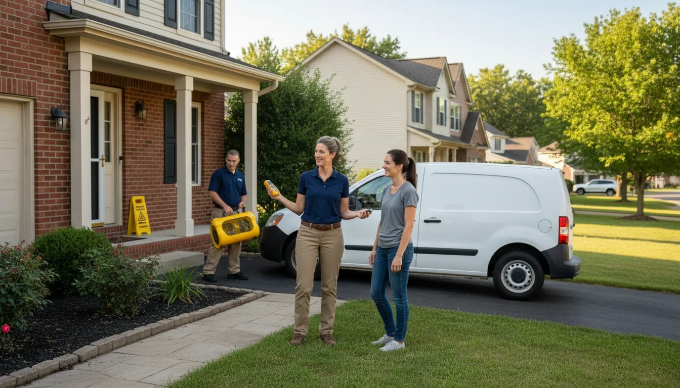 Residential water damage restoration in Success, MO